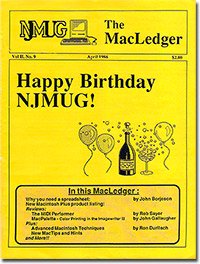 MacLedger Newsletter 1986 issue
